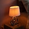 Quickway Imports 16-in. Ceramic Table Lamp, w/Silver and Pink Circular Stand and White Cotton Lampshade, 2PK QI004587.2 - alternate 5